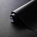 Dimoon 118''x23.6'' Black Peel and Stick Wallpaper Contact Paper Modern Self Adhesive Wall Paper Removable Renter Friendly Textured Solid Color Shelf Cabinet Vinyl Roll (118''x23.6'',Black)