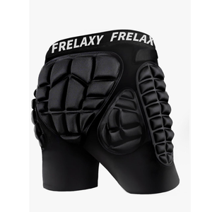 Frelaxy 3D Protective Butt Pads Padded Shorts for Snowboard, Ski and Skate, Crash Pad Impact Gear, Protection for Tailbone, Hip, and Butt, L