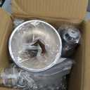 2Pcs Silver Crystal Metal Vase Set - Tulip & Trumpet Wedding Centerpieces, Artificial Flower Arrangement Vases for Home Decor, Restaurant Table Displays