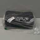 Large Capacity Travel Cosmetic Bag - Portable Makeup Bags for Women Waterproof PU Leather Checkered Makeup Organizer Bag with Dividers and Handle,Toiletry Bag for Cosmetics (Medium, black woven)