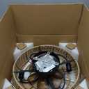 20" Caged Ceiling Fans with Lights and Remote, Boho Flush Mount Ceiling Fan with Light, Low Profile Chandelier 6 Speed Bladeless Reversible Ceiling Fan w/ 4 Bulbs. for Living Room Bedroom.