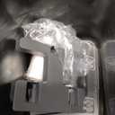 Countertop Compost Bin Kitchen, 1.8 Gallons Hanging Trash Can with Lid for Kitchen Cabinet Door, Under Sink, Wall Mounted Waste Bin for Bathroom, 7L(Black)