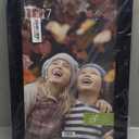 upsimples 11x14 Picture Frame Set of 3, Made of High Definition Glass for 8x10 with Mat or 11x14 Without Mat, Wall and Tabletop Display Photo Frames, Black