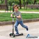 Lifemaster Mini 3-Wheel Kids Scooter with Multi-Color Wheel Lights 4-Height Adjustable Handlebar, Wide Anti-Slip Deck, Child Safety Certified, Boys & Girls Ages 2+ Supports Up to 110 lbs