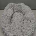 Hoewina Dog & Cat Bed for Indoor Cats, 20in Calming Donut Bed for Puppy and Kitten, Washable Round Fluffy Pet Bed for Small Medium Dogs and Cats, Size: 20.0"L x 20.0"W x 8.0"Th (Light Grey)