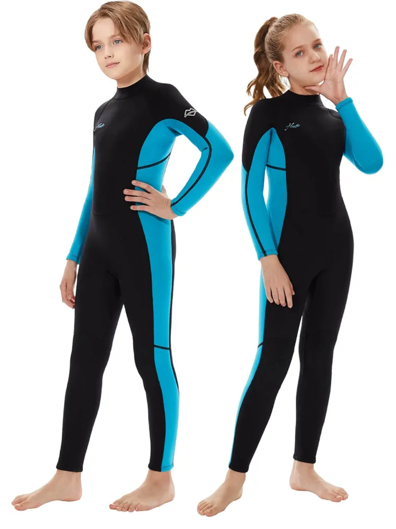 Hevto Kids Wetsuit for Boys Girls Toddler Youth 3/2mm Neoprene Full Wet Suits in Cold Water for Swimming Surfing Diving, 3