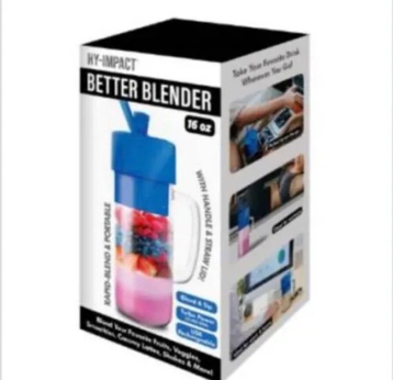 Better Blender Turbo Power USB Rechargeable 16 Oz