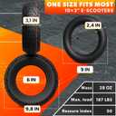 80/65-6 Scooter Tire Tube for All Seasons - 10x3" Electric Scooter Tires Replacement with Rugged Tread - Weather, Abrasion & Puncture Resistant 80/65-6 Tire For a Smooth, Quiet Ride on Any Terrain
