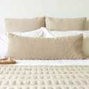 14x36 inch Boucle Lumbar Pillow Cover, Camel Woven Texture Neutral Long Pillow Cover Breathable Cushion Case for Couch Sofa Bed Living Room Home Decor (Cover Only)