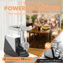 ALTRA LIFE #8 Meat Grinder, [3200W Max] Electric Heavy Duty Sausage Stuff with 2 Stainless Steel Blades and 3 Grinding Plates, Sausage Tube & Kibbe Kit, for Commercial & Home Use