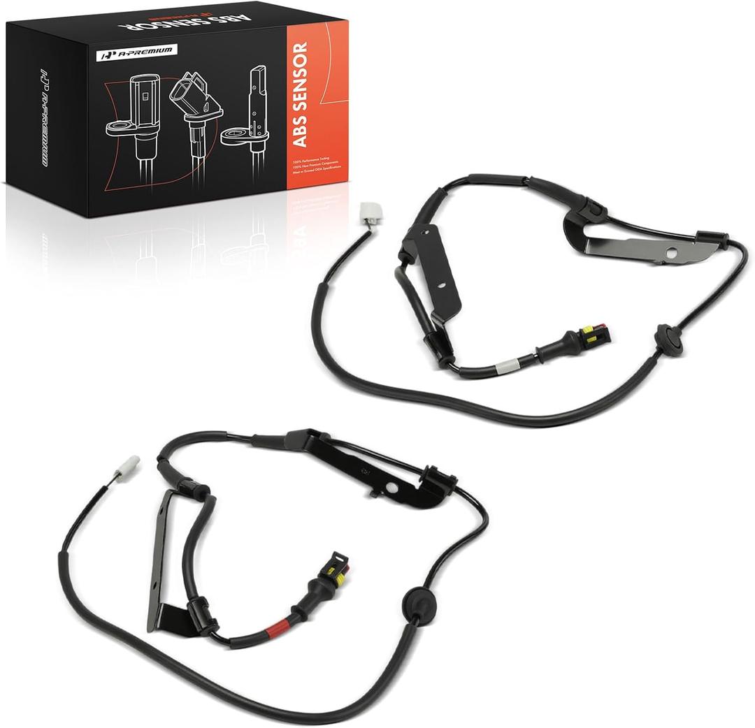 A-Premium 2PCS Rear ABS Wheel Speed Sensor Compatible with Kia & Hyundai Models - Sorento 2011-2013, Veracruz 2007-2011, AWD