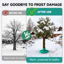 2 Pack Palm Tree Root Protectors, Winter Tree Root Covers with Ground Stakes, Tree Wrap Frost Guard for Palm, Fruit & Outdoor Plants Winter Protection