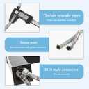 2 PCS Faucet Hose, 24 Inch Faucet Supply Lines Bathroom Kitchen Faucets Lines Braided Stainless Steel Supply Hose for Hot and Cold Water Supply3/8-Inch Female Compression Thread X M10 Male Connector