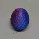 3D Printed Snake 24'' Flexible 3D Printed Articulated Snake Toy with Snake Eggs - Realistic 3D Printed Animal for Desk Decor, Easter & Birthday Gift for Adults (Purple)