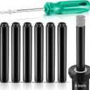 5" Popup Riser Extension Compatible with Rain Bird 1800& Hunter Pro-Spray Sprinklers, Sprinkler Head Riser Extender with RotorTool, Garden Lawn Irrigation Spray Head, 7 Set (Black)