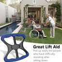 OVIFM Lift Assists Standing Aid-Handicap Bar with None Slip Grip Handles, Portable Lift Aid to Transfer Elderly, Senior, Bariatric, Patient or Disabled Assists Caregiver or Nurse, As Seen On TV - Blue