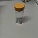 EDELHAUS Square Spice Jars with Bamboo Wooden Lid (Pack of 24) Spice Jars with Shaker Insert and 240 Labels - Bamboo Lid Glass Container for Spice Organisation [4.3 in  1.8 in]