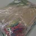 Newtay 17 Pcs Snack Basket Sets, Snack Storage Bin for Pantry Shelves with 16 Pcs 2 Inch Chip Clips, Basket Organizer for Kitchen Home, Chips, Popcorn, Candy, Pretzels(Burlap,Khaki)