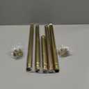 YNL Shower Curtain Rod 34-82 Inches (2.8-6.8ft) Adjustable Spring Shower Rod No Drilling, Non-Slip, Never Rust, Stainless Steel, Suitable for Bathroom Window Living room, Gold