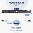 Ximoon 703371 Mower Blade 21" Compatible with Briggs and Stratton Walk-Behind Mowers with 21 inch Cutting Deck Replacement Mulching Blades fit for Snapper Mower 1696607 2691561 7800923 1696627