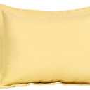 uxcell Pillow Shams 2 Pack Soft Brushed Microfiber Envelope Closure Pillowcases Standard(20"x26") Mellow Yellow