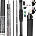 Carbon Fiber Pool Cue Stick 58" Professional Pool Sticks for Adults Full Carbon Technology Low Deflection Pool Cue Billiard Cues with 12.5mm Tip