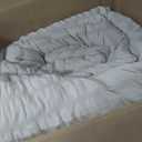 HIMEET Queen Comforter Set - 7 Pieces Seersucker Bed in a Bag Queen Size, Luxury Boho Comforter Set with Sheets for All Season, Bed Set with Comforter, Sheets, Pillowcases & Shams, Beige