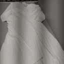 CLOCOR Midi Dresses for Women Casual Wrap Flared Pleated Dress A Line 3/4 Sleeve V Neck Church Cocktail Wedding Guest Dress (1-white) 
XL