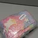 COMFAR Unicorn Glow in The Dark Blankets for Girls, Kids Blankets for Baby/Toddler, Unicorns Gifts for Girls Age 1-12, Soft Fleece Blanket 40"x 50"