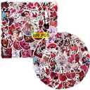 Pounchi Hotel Cartoon Stickers (200 Pcs) Cool Cartoon PVC Sticker, Gifts for Laptop Water Bottle Skateboard Party Supplies Decorations Teens Kids