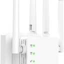WiFi Extender,Dual Band (5GHz + 2.4GHz) WiFi Booster for Home, Covers Up to 12,880 Sq.Ft and 105 Devices, WiFi Repeater with Ethernet Port, Quick Link,3-Min Easy Setup