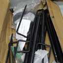 Bird Feeder Pole Kit 79.2 Inches, Bird House Pole for Outdoors Heavy Duty, 5 Base Prongs Adjustable Bird Feeder Stand for Bird House, Suitable for BF002A