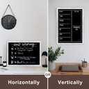 Chalkboard for Wall, Magnetic Black Board 36"x24" - Line 2