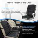 Car Seat Cushion Chair Cushions Set with Back Support,1.2in Memory Foam Pressure Relief Non-Slip Design Truck Seat Cushion for Driving, Ergonomic Chair Seat Pad for Office Gaming Wheelchair