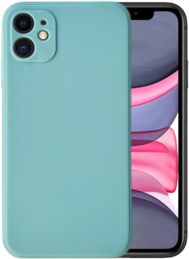 Compatible with iPhone 11 Pro Soft Liquid Silicone Gel Cell Phone Mobile Basic Back case Cover casing funda para (Baby Blue)