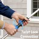 Pressure Washer Extension Wand 9 Ft, Gutter Cleaner Attachment | 1/4" Quick Connect, Pressure Washing Accessories for High-Reach Cleaning, for Gas and Electric Power Washers, 4000 PSI