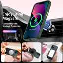 SEXYMOM Magnetic for iPhone 13 Case with Privacy Screen Protectors X2 - Upgraded Camera Protection - Compatible with Magsafe,21ft Drop Tested,Slim Fit Translucent Matte Phone Case - Dark Green