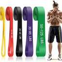 Pull Up Assistance Bands, 4-Level Resistance Bands for Working Out, Pull Up Bands for Men & Women, Exercise Bands for Full-Body Training, Fitness, Physical Therapy, Stretch Workout Bands at Home, Gym
