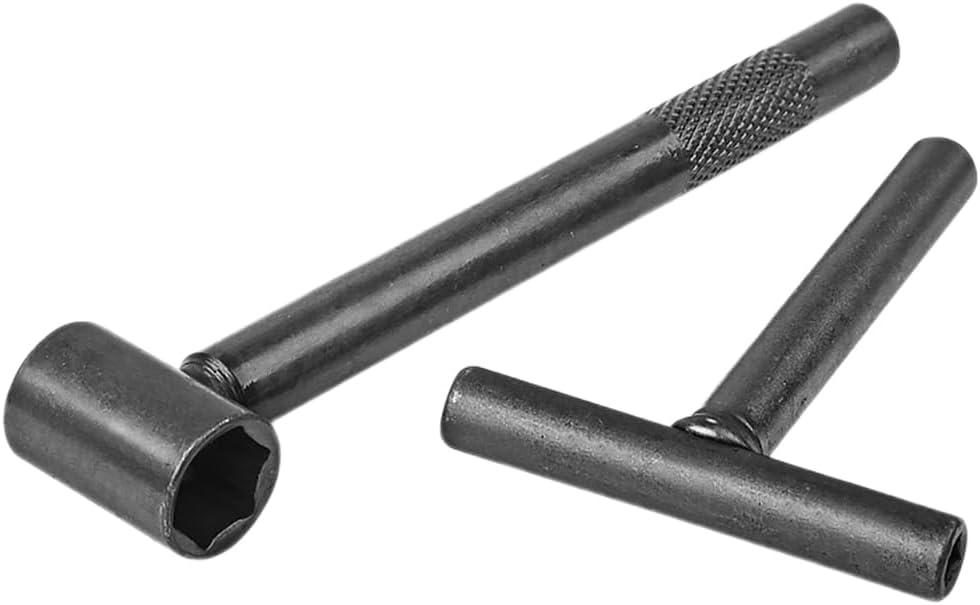 2Pcs Motorcycle Scooter Valve Tool, Valve Screw Repair Wrench, Adjusting Square Hexagonal Hole Tool, Tappet Engine Adjustable Wrenches