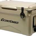 EchoSmile 25/30/35/40/60/75 Quart Rotomolded Cooler, Built to Stand up to The Rigors of The Journey (Khaki)