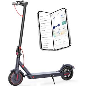 E Scooter for Adults 19-22 MPH 350/500W Motor 281/441Wh Battery,8.5"/10" Tires,Motorized Scooter Up to 22 Miles Range, Foldable Scooter with Double Shock Absorption/Bearing 265 LBS/APP Control