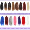 Marley Twist Braiding Hair 16 Inch 3 Packs, Black Cuban Twist Hair Afro Kinky Curly Twist Crochet Hair for Women, Synthetic Marley Hair Extensions(16 Inch, 1B#)