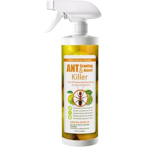 EcoVenger Ant and Insect Killer 16 oz | Citrus Scent | Fast Kills House Ants Fire Ants | Residual Deterrence | Plant-Based Child and Pet Safe