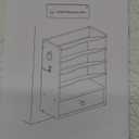 Wall File Organizer, Mail Organizer Wall Mounted, Wooden Mail Sorter, Construction Paper Holder with Drawer Storage and 2 Hooks, for Office, Classroom, Home, Greige BG14WF01