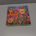 Bgraamiens-Mosaic Art Flowers-1000 Pieces Puzzle for Adults, Stained Glass Jigsaw with Flowers, Impossible Puzzle Color Challenge Hard Puzzles for Adults