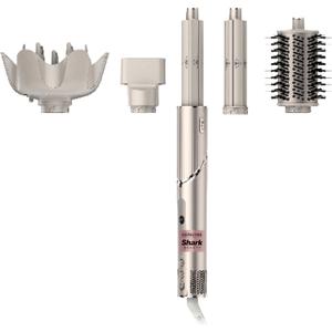 Shark HD435 FlexStyle Air Styling & Drying System, Powerful Hair Blow Dryer & Multi-Styler with Auto-Wrap Curlers, Curl-Defining Diffuser, Oval Brush, & Concentrator Attachment, Stone