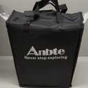 Anbte 4ft Low Folding Picnic Table with Storage Bag, 10.3" Height, Black