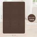 Office Chair Mat for Hardwood Floor,Slip Resistant Floor Mat for Office Computer Gaming Chair,Heavy Duty Floor Protector for Rolling Chairs,Easy to Clean,Coffee(36"x48")