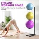 bimiti Yoga Ball Holder,Exercise Ball Vertical Storage for Gym and Home