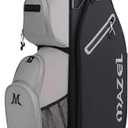 MAZEL Golf Cart Bag with 7-Way Full Length Dividers Top and 9 Pockets,Lightweight Golf Club Bag for Men & Women (Grey Black)